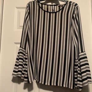 Cute loft blouse-size medium with bell sleeve